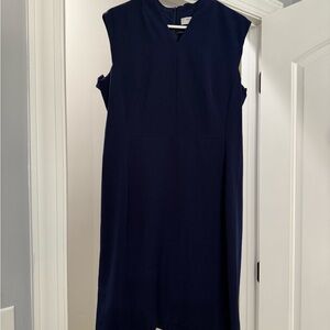 MM. LaFleur Sleek Navy Midi Dress